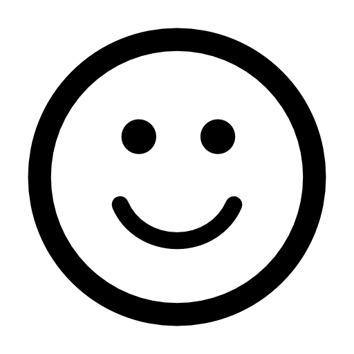 Smiling emoticon square face