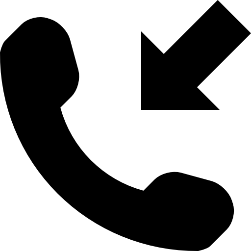 Incoming phone call symbol