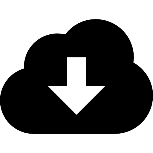 Cloud download symbol