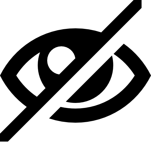 Eye blocked symbol