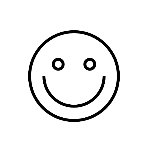 Emoticon smile, IOS 7 interface symbol
