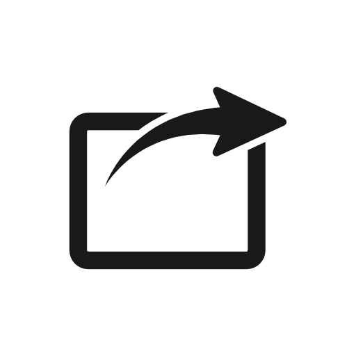 Photo symbol to share with right arrow