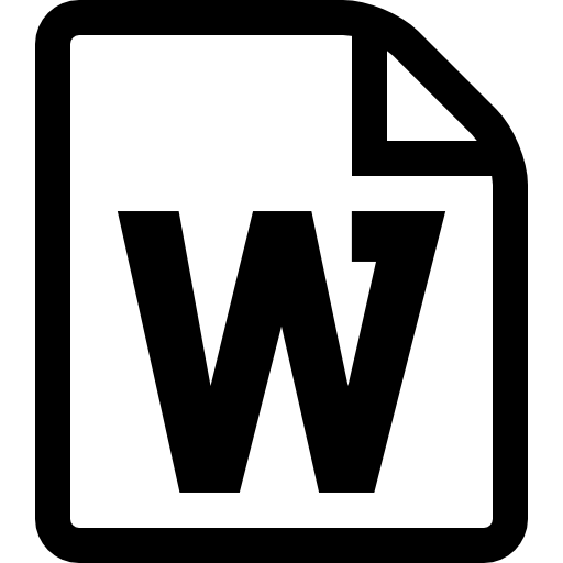 Word file symbol
