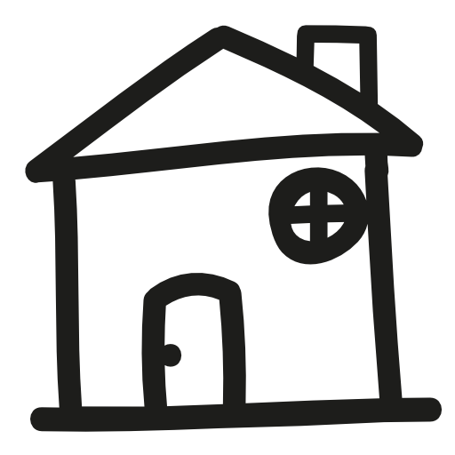 House hand drawn outline