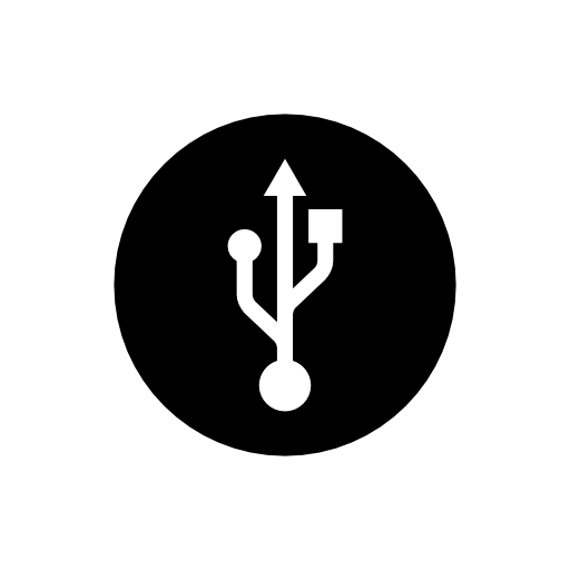 USB circular interface symbol