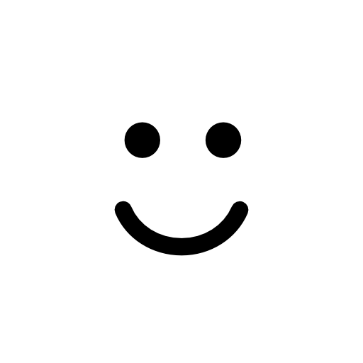 Smiling emoticon square face