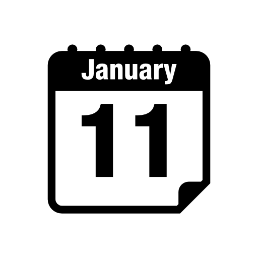 Daily calendar page on January 11