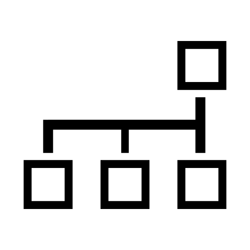 Graphic of squares and lines for business interface