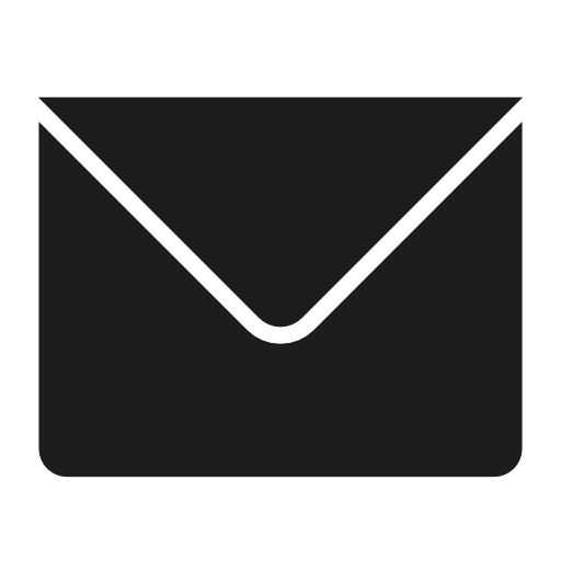 New email black back envelope symbol of interface