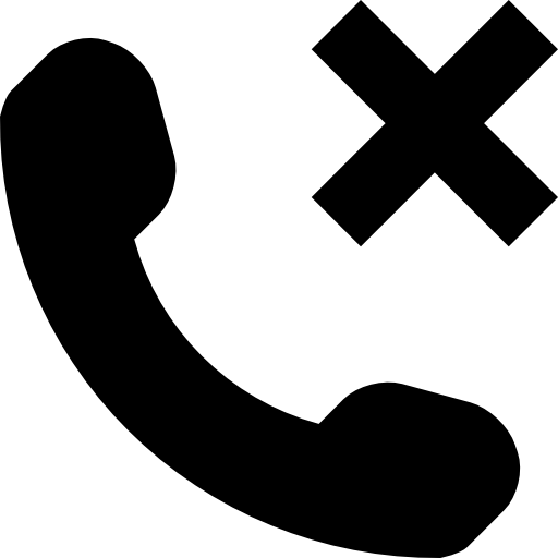 Phone auricular with a cross sign