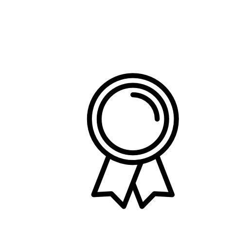 Reward symbol in a circle