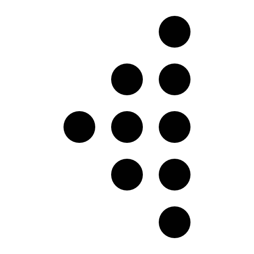 Arrow of dots