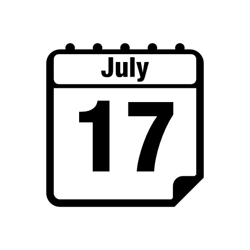 July 17 calendar page