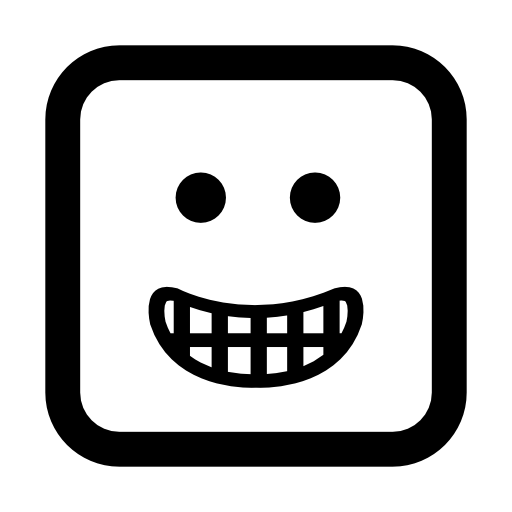 Smiley square face